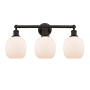 Innovations Lighting Belfast 3 Light 24" Wide Vanity Light Oil Rubbed Bronze / Matte White