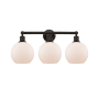 Innovations Lighting Athens 3 Light 26" Wide Vanity Light Oil Rubbed Bronze / Matte White