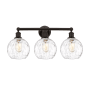 Innovations Lighting Athens 3 Light 26" Wide Vanity Light Oil Rubbed Bronze / Clear Water Glass