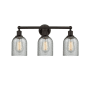 Innovations Lighting Caledonia 3 Light 23" Wide Vanity Light Oil Rubbed Bronze / Charcoal