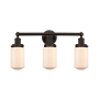 Innovations Lighting Dover 3 Light 25" Wide Vanity Light Oil Rubbed Bronze / Matte White