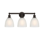 Innovations Lighting Castile 3 Light 24" Wide Vanity Light Oil Rubbed Bronze / White