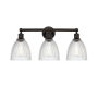 Innovations Lighting Castile 3 Light 24" Wide Vanity Light Oil Rubbed Bronze / Clear