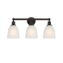 Innovations Lighting Brookfield 3 Light 24" Wide Vanity Light Oil Rubbed Bronze / White