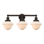 Innovations Lighting Oxford 3 Light 25" Wide Vanity Light Oil Rubbed Bronze / Matte White