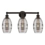 Innovations Lighting Vaz 3 Light 24" Wide Vanity Light Oil Rubbed Bronze / Light Smoke