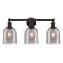 Innovations Lighting Bella 3 Light 24" Wide Vanity Light Oil Rubbed Bronze / Light Smoke