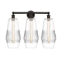 Innovations Lighting Windham 3 Light 25" Wide Vanity Light Oil Rubbed Bronze / Clear