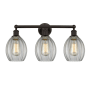 Innovations Lighting Eaton 3 Light 24" Wide Vanity Light Oil Rubbed Bronze / Clear