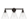 Innovations Lighting Berkshire 3 Light 26" Wide Vanity Light Oil Rubbed Bronze / Clear