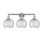 Innovations Lighting Athens 3 Light 26" Wide Vanity Light Polished Chrome / Clear Deco Swirl