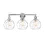 Innovations Lighting Athens 3 Light 26" Wide Vanity Light Polished Chrome / Clear Water Glass