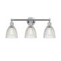Innovations Lighting Castile 3 Light 24" Wide Vanity Light Polished Chrome / Clear
