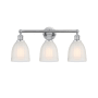 Innovations Lighting Brookfield 3 Light 24" Wide Vanity Light Polished Chrome / White