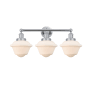 Innovations Lighting Oxford 3 Light 25" Wide Vanity Light Polished Chrome / Matte White