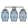 Innovations Lighting Vaz 3 Light 26" Wide Vanity Light Polished Chrome / Princess Blue