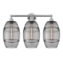 Innovations Lighting Vaz 3 Light 26" Wide Vanity Light Polished Chrome / Light Smoke