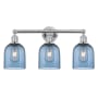 Innovations Lighting Bella 3 Light 24" Wide Vanity Light Polished Chrome / Princess Blue