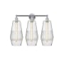 Innovations Lighting Windham 3 Light 25" Wide Vanity Light Polished Chrome / Seedy