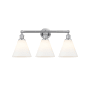 Innovations Lighting Berkshire 3 Light 26" Wide Vanity Light Polished Chrome / Matte White