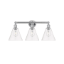 Innovations Lighting Berkshire 3 Light 26" Wide Vanity Light Polished Chrome / Clear