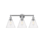 Innovations Lighting Berkshire 3 Light 26" Wide Vanity Light Polished Chrome / Seedy