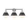 Innovations Lighting Hampden 3 Light 26" Wide Vanity Light Polished Chrome / Matte Black / Matte White