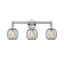 Innovations Lighting Belfast 3 Light 24" Wide Vanity Light Polished Nickel / Seedy