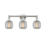 Innovations Lighting Belfast 3 Light 24" Wide Vanity Light Polished Nickel / Clear Crackle