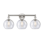 Innovations Lighting Athens 3 Light 26" Wide Vanity Light Polished Nickel / Seedy