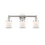 Innovations Lighting Canton 3 Light 24" Wide Vanity Light Polished Nickel / Matte White