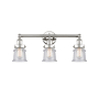 Innovations Lighting Canton 3 Light 24" Wide Vanity Light Polished Nickel / Seedy