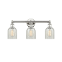 Innovations Lighting Caledonia 3 Light 23" Wide Vanity Light Polished Nickel / Mouchette