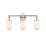 Innovations Lighting Dover 3 Light 25" Wide Vanity Light Polished Nickel / Matte White