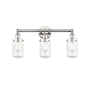 Innovations Lighting Dover 3 Light 25" Wide Vanity Light Polished Nickel / Clear