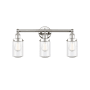 Innovations Lighting Dover 3 Light 25" Wide Vanity Light Polished Nickel / Seedy