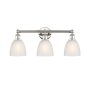 Innovations Lighting Castile 3 Light 24" Wide Vanity Light Polished Nickel / White