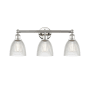 Innovations Lighting Castile 3 Light 24" Wide Vanity Light Polished Nickel / Clear