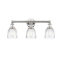 Innovations Lighting Brookfield 3 Light 24" Wide Vanity Light Polished Nickel / Clear