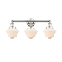 Innovations Lighting Oxford 3 Light 25" Wide Vanity Light Polished Nickel / Matte White