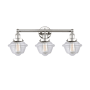 Innovations Lighting Oxford 3 Light 25" Wide Vanity Light Polished Nickel / Clear