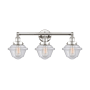 Innovations Lighting Oxford 3 Light 25" Wide Vanity Light Polished Nickel / Seedy