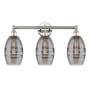 Innovations Lighting Vaz 3 Light 24" Wide Vanity Light Polished Nickel / Light Smoke