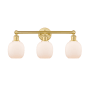 Innovations Lighting Belfast 3 Light 24" Wide Vanity Light Satin Gold / Matte White
