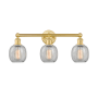 Innovations Lighting Belfast 3 Light 24" Wide Vanity Light Satin Gold / Clear Crackle