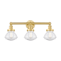 Innovations Lighting Olean 3 Light 25" Wide Vanity Light Satin Gold / Seedy