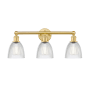 Innovations Lighting Castile 3 Light 24" Wide Vanity Light Satin Gold / Clear