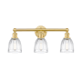 Innovations Lighting Brookfield 3 Light 24" Wide Vanity Light Satin Gold / Clear