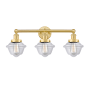 Innovations Lighting Oxford 3 Light 25" Wide Vanity Light Satin Gold / Clear