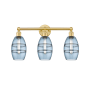 Innovations Lighting Vaz 3 Light 24" Wide Vanity Light Satin Gold / Princess Blue